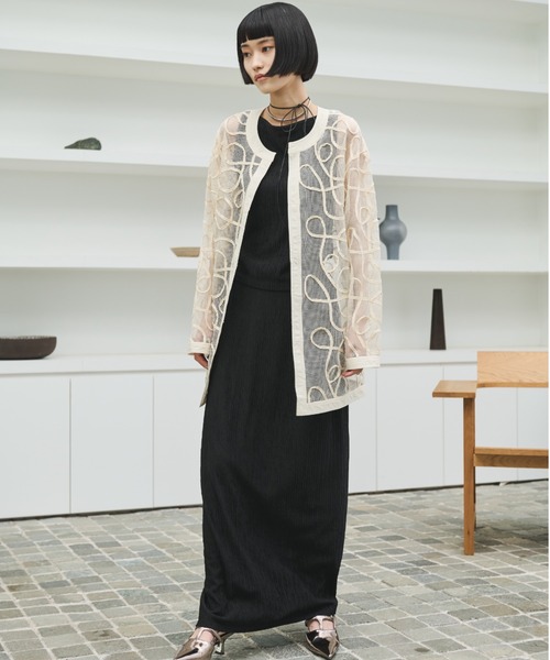 AIC.（エーアイシー）の「ワッシャー加工ボートネックノースリトップス/セットアップ可能（タンクトップ・レディース・ブラック/チャコールグレー/ブルー・FREE）」の18枚目の写真