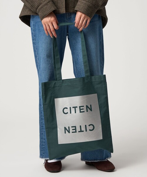 CITEN＞ロゴプリントフラットトート（トートバッグ）｜CITEN