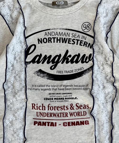 kutir（クティール）の「【アームウォーマー付き】マルチウェイレース切り替えTシャツ（Tシャツ/カットソー・レディース・オフホワイト/カーキ/オートミール・FREE）」の21枚目の写真