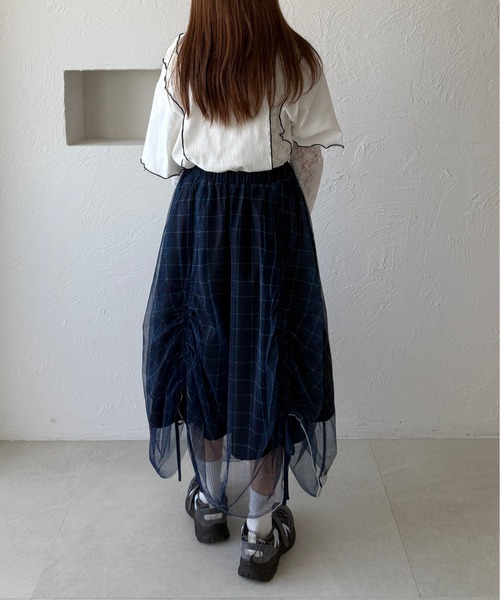 kutir（クティール）の「【アームウォーマー付き】マルチウェイレース切り替えTシャツ（Tシャツ/カットソー・レディース・オフホワイト/カーキ/オートミール・FREE）」の11枚目の写真