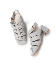 Launa lea | 6cmヒールリボン風グラディエーターサンダル(0599)(サンダル)