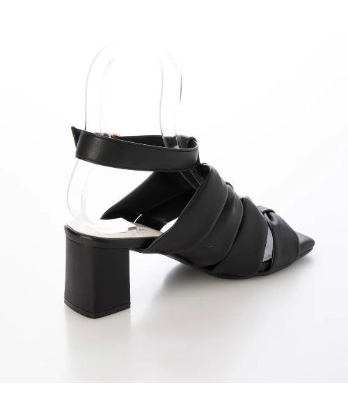 Launa lea（ラウナレア）の「6cmヒールリボン風グラディエーターサンダル(0599)（サンダル・レディース・ブラック/アイボリー/ベージュ/ライトブルー・S/M/L/LL）」の8枚目の写真