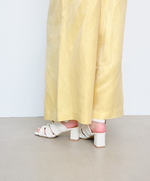 Launa lea（ラウナレア）の「6cmヒールリボン風グラディエーターサンダル(0599)（サンダル・レディース・ブラック/アイボリー/ベージュ/ライトブルー・S/M/L/LL）」の19枚目の写真