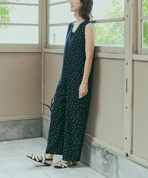 URBAN RESEARCH DOORS コットンリネン サロペットSサイズ URBAN RESEARCH DOORS（アーバンリサーチドアーズ）の「コットン