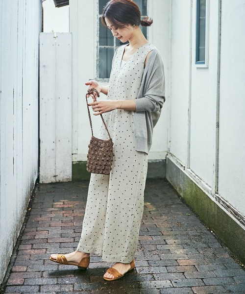 URBAN RESEARCH DOORS｜リネンレーヨンドットオールインワン