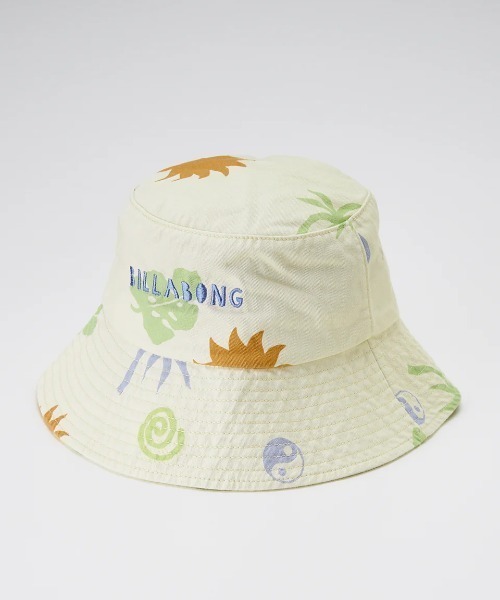 BILLABONG(ビラボン)の「BILLABONG レディース 【CRYSTAL TIDES】 SUN SYMBOL BUCKET HAT ハット 【2025年春夏モデル】/ビラボンボタニカル柄バケットハット(ハット・レディース・マルチ・FREE)」の1枚目の写真