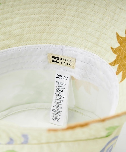 BILLABONG(ビラボン)の「BILLABONG レディース 【CRYSTAL TIDES】 SUN SYMBOL BUCKET HAT ハット 【2025年春夏モデル】/ビラボンボタニカル柄バケットハット(ハット・レディース・マルチ・FREE)」の6枚目の写真