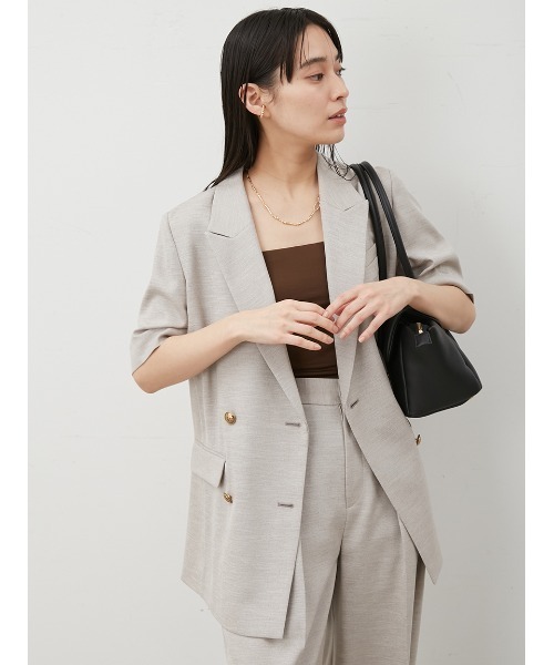 Mila Owen（ミラオーウェン）の「ストラップ付カップインチューブトップ（チューブトップ・レディース・ブラック/ホワイト/ブラウン・FREE）」の10枚目の写真