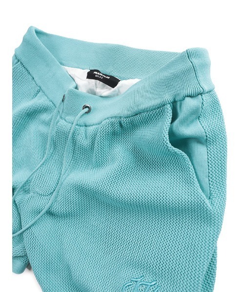 1PIU1UGUALE3  RELAX （ウノピゥウノウグァーレトレ リラックス）の「1PIU1UGUALE3 RELAX (ウノ ピュ ウノ ウグァーレ トレ リラックス) ロゴ刺繍 メッシュニット ショートパンツ（その他パンツ・メンズ・ブラック/サックスブルー・LL/L/M/S）」の11枚目の写真