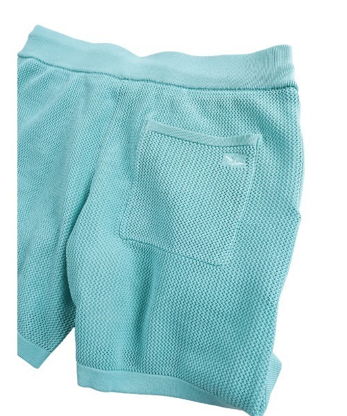 1PIU1UGUALE3  RELAX （ウノピゥウノウグァーレトレ リラックス）の「1PIU1UGUALE3 RELAX (ウノ ピュ ウノ ウグァーレ トレ リラックス) ロゴ刺繍 メッシュニット ショートパンツ（その他パンツ・メンズ・ブラック/サックスブルー・LL/L/M/S）」の10枚目の写真