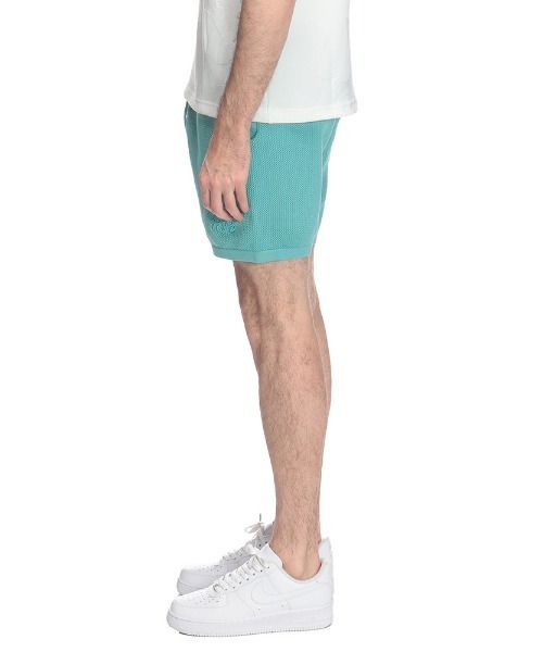 1PIU1UGUALE3  RELAX （ウノピゥウノウグァーレトレ リラックス）の「1PIU1UGUALE3 RELAX (ウノ ピュ ウノ ウグァーレ トレ リラックス) ロゴ刺繍 メッシュニット ショートパンツ（その他パンツ・メンズ・ブラック/サックスブルー・LL/L/M/S）」の5枚目の写真