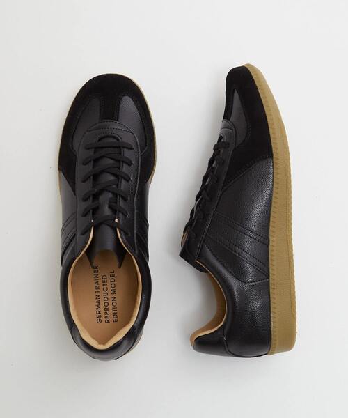 MEN'S MELROSE(メンズメルローズ)の「42500 GERMAN TRAINER / ジャーマントレーナー | レザースニーカー(スニーカー・メンズ・ホワイト/ブラック・41/42/40)」の2枚目の写真