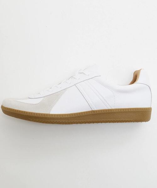 MEN'S MELROSE(メンズメルローズ)の「42500 GERMAN TRAINER / ジャーマントレーナー | レザースニーカー(スニーカー・メンズ・ホワイト/ブラック・41/42/40)」の7枚目の写真