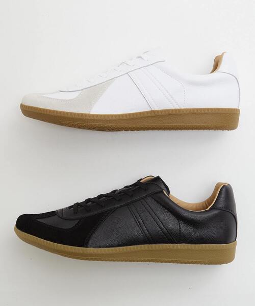 MEN'S MELROSE(メンズメルローズ)の「42500 GERMAN TRAINER / ジャーマントレーナー | レザースニーカー(スニーカー・メンズ・ホワイト/ブラック・41/42/40)」の16枚目の写真