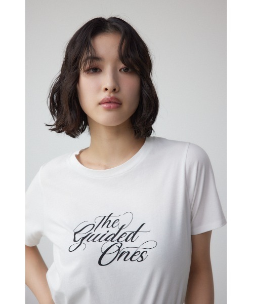 AZUL by moussy(アズールバイマウジー)の「シンプルロゴTシャツ(Tシャツ/カットソー・レディース・オフホワイト/ブラック/ライム/ベージュ・FREE)」の5枚目の写真