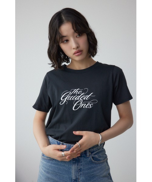 AZUL by moussy(アズールバイマウジー)の「シンプルロゴTシャツ(Tシャツ/カットソー・レディース・オフホワイト/ブラック/ライム/ベージュ・FREE)」の15枚目の写真