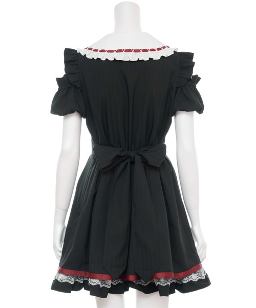 Secret Honey(シークレットハニー)の「オープンショルダーバルーン袖ワンピース(ワンピース・レディース・グレー/ピンク/ブラック・MEDIUM)」の16枚目の写真