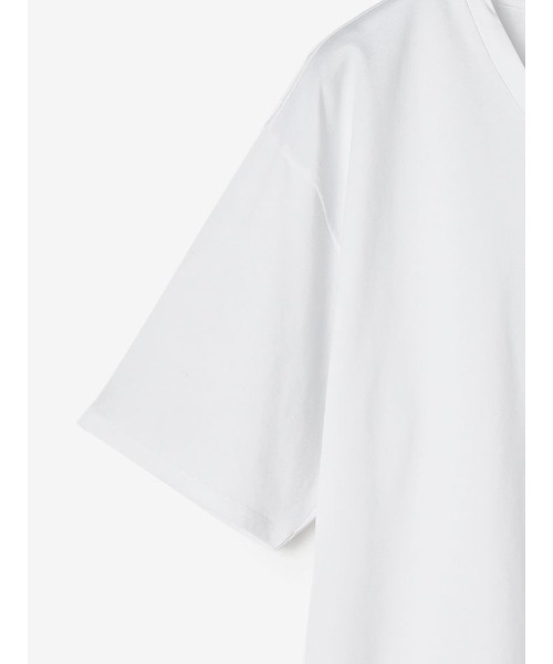 Perfect Suit FActory(パーフェクトスーツファクトリー)の「コットン Vネック半袖Tシャツ ホワイト/ブラック(Tシャツ/カットソー・メンズ・ブラック/ホワイト・M/L)」の6枚目の写真