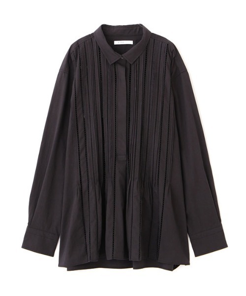 ETRE TOKYO（エトレトウキョウ）の「ハシゴレースソフトワッシャーシャツ（シャツ/ブラウス・レディース・ブラック/ホワイト・FREE）」の12枚目の写真