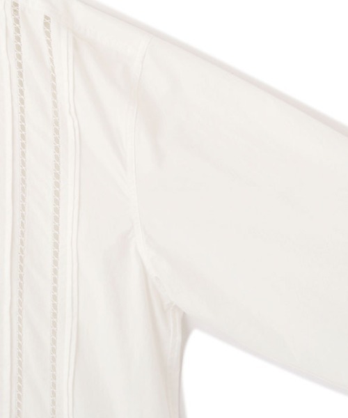 ETRE TOKYO（エトレトウキョウ）の「ハシゴレースソフトワッシャーシャツ（シャツ/ブラウス・レディース・ブラック/ホワイト・FREE）」の18枚目の写真