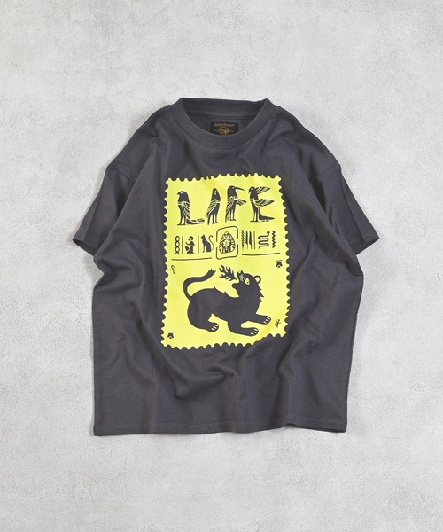 Life Support Products（ライフサポートプロダクツ）の「S/S グラフィックTee（Tシャツ/カットソー・キッズ・ブルー/ホワイト系その他/マスタード/ライトピンク/杢グレー/ラベンダー/チャコール/オフホワイト/ブラック/カーキ・90/110/120/80/130/95/140/100/150）」の12枚目の写真