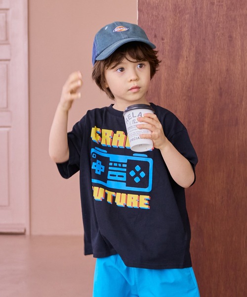 Life Support Products（ライフサポートプロダクツ）の「S/S グラフィックTee（Tシャツ/カットソー・キッズ・ブルー/ホワイト系その他/マスタード/ライトピンク/杢グレー/ラベンダー/チャコール/オフホワイト/ブラック/カーキ・90/110/120/80/130/95/140/100/150）」の16枚目の写真