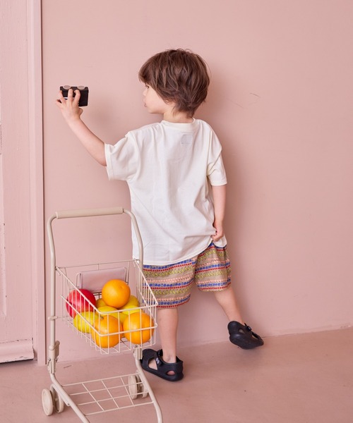 Life Support Products（ライフサポートプロダクツ）の「S/S グラフィックTee（Tシャツ/カットソー・キッズ・ブルー/ホワイト系その他/マスタード/ライトピンク/杢グレー/ラベンダー/チャコール/オフホワイト/ブラック/カーキ・90/110/120/80/130/95/140/100/150）」の21枚目の写真