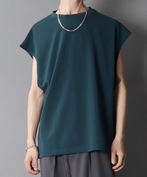 SITRY（シトリー）の「Amunzen Big Silhouette No Sleeve Shirt/UVカット 梨地 ビッグシルエット ノースリーブシャツ タンクトップ（タンクトップ）」
