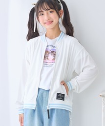 配色ライン ジップアップブルゾン5色展開（UV対策/紫外線対策）