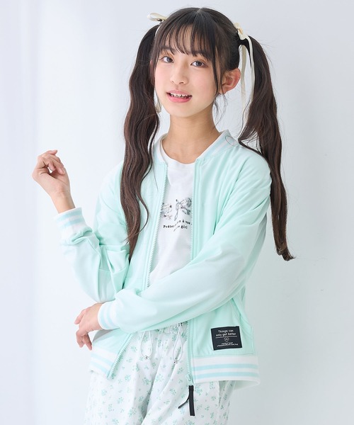 新品★ラインアートブルゾン ラインアートシアーブルゾン(F ブラック)｜ スパイラルガール