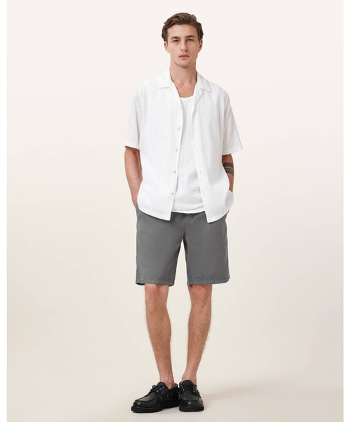 ALLSAINTS(オールセインツ)の「HANBURY RELAXED FIT SHORTS | HANBURY リラックス フィット ショーツ(その他パンツ・メンズ・グレー系その他・M/S/L)」の1枚目の写真