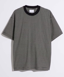 【WEARSTAND/ウェアスタンド】Micro Border Stretch T-Shirt / マイクロボーダーストレッチTシャツ/レギュラーフィット