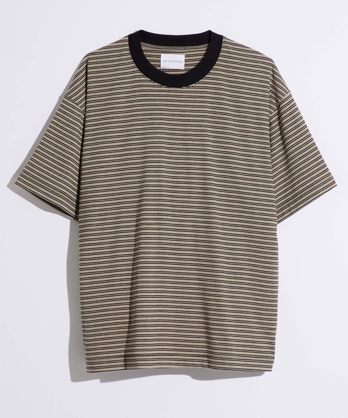 philme border tシャツ 新品未使用 size2 ボーダー柄 フェイクレイヤードTシャツ（47-64TE22-203