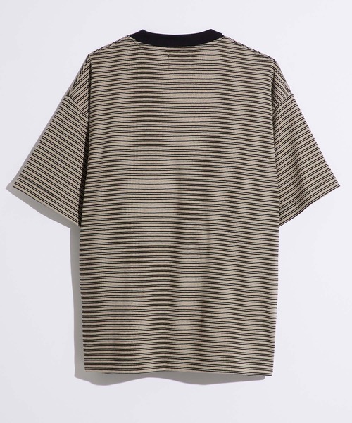 tシャツ light border cutsew レディース WEARSTAND/ウェアスタンド】Micro Border Stretch T-Shirt