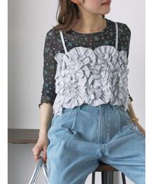 ehka sopo | フリルビスチェ(シャツ/ブラウス)