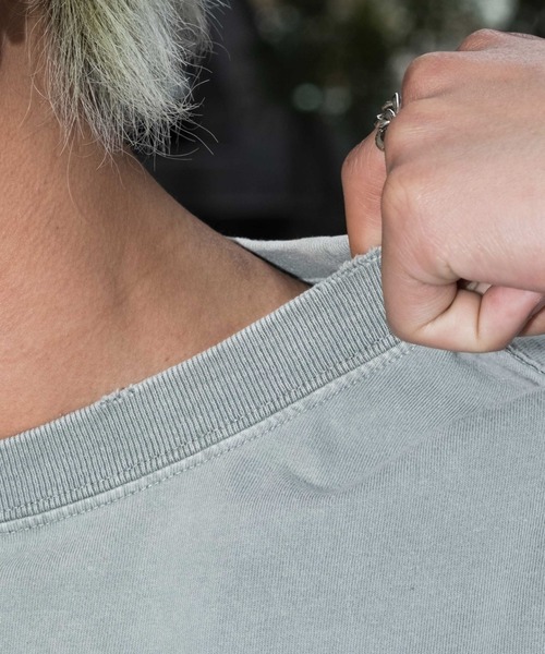 SHORT ROUND（ショートラウンド）の「SHORT ROUND/ブリーチボーングラフィックT（Tシャツ/カットソー・メンズ・グレー/スミクロ・MEDIUM/LARGE）」の20枚目の写真