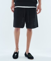 ESTNATION ショートパンツ ESTNATION / リネンナイロンストレッチショートパンツ