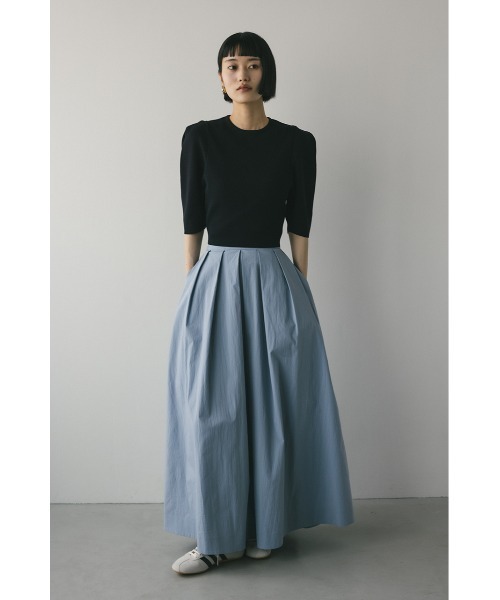 STYLEMIXER（スタイルミキサー）の「ハイゲージモードパフニット（ニット/セーター・レディース・アイボリー/ブラック/パープル・FREE）」の14枚目の写真