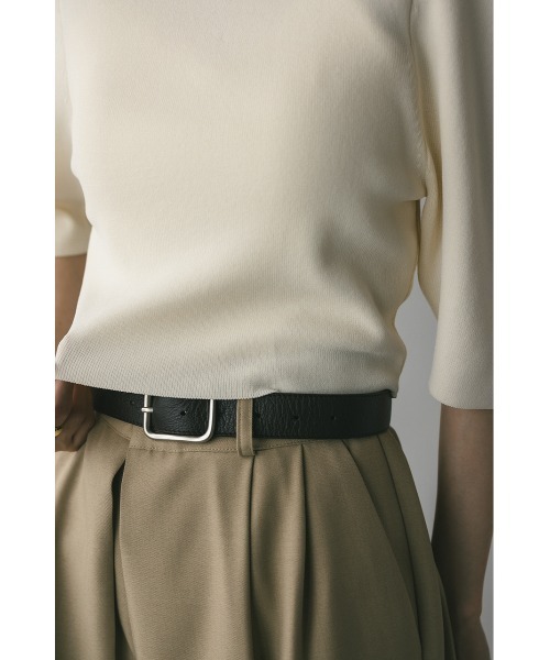 STYLEMIXER（スタイルミキサー）の「ハイゲージモードパフニット（ニット/セーター・レディース・アイボリー/ブラック/パープル・FREE）」の10枚目の写真