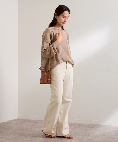 FRAMeWORK（フレームワーク）の「AULENTTI/オウレンティ miniキンチャクSHOULDER（ショルダーバッグ・レディース・ブラック/ボルドー/ゴールド/シルバー・FREE）」の20枚目の写真