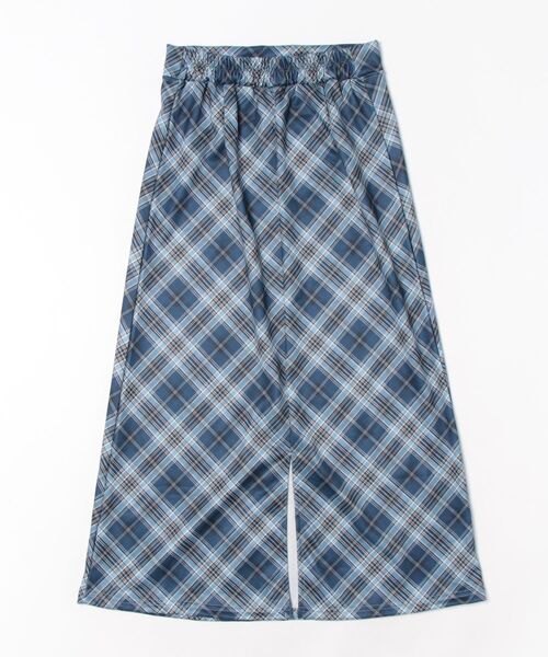 urge：（アージコロン ）の「【URGE：】チェック柄 プリント ロング スカート（スカート・レディース・ネイビー・X-LARGE/LARGE/MEDIUM/SMALL）」の6枚目の写真