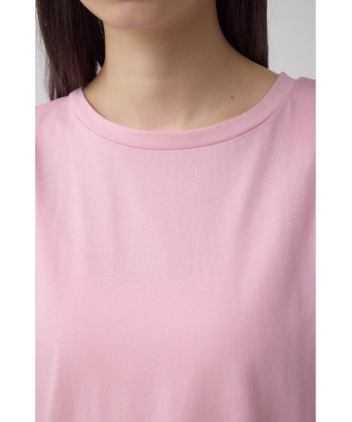 AZUL by moussy（アズールバイマウジー）の「C/Tベーシッククルーネックタンク（タンクトップ・レディース・ブラウン/アイボリー/ブラック/ライトピンク・FREE）」の7枚目の写真