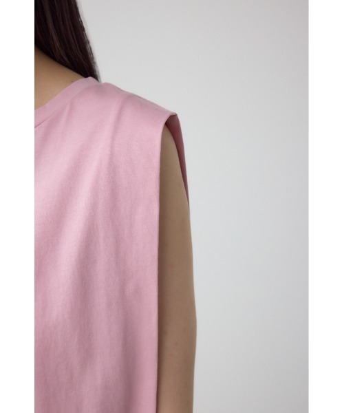 AZUL by moussy（アズールバイマウジー）の「C/Tベーシッククルーネックタンク（タンクトップ・レディース・ブラウン/アイボリー/ブラック/ライトピンク・FREE）」の6枚目の写真