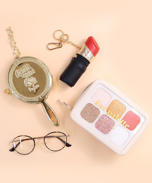 ACCOMMODE（アコモデ）の「アイシャドウパレットポーチ（ポーチ・レディース・ブラック/アイボリー・FREE）」の10枚目の写真