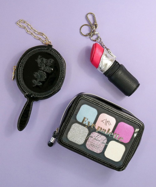 ACCOMMODE（アコモデ）の「アイシャドウパレットポーチ（ポーチ・レディース・ブラック/アイボリー・FREE）」の11枚目の写真