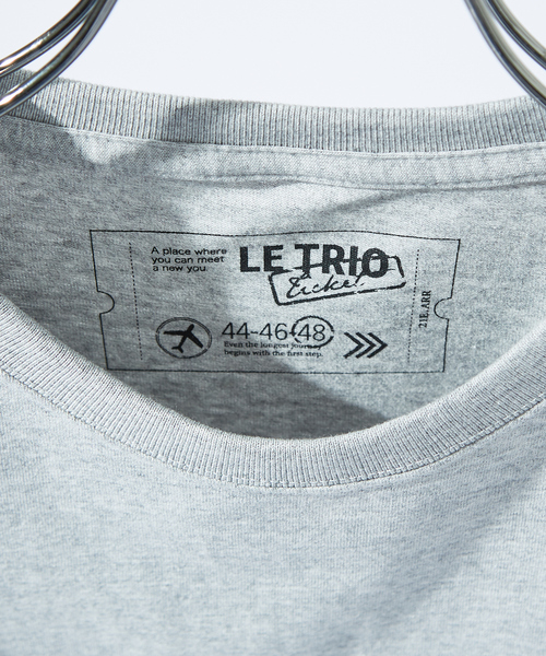 ABAHOUSE（アバハウス）の「バックプリント グラフィック 半袖Tシャツ / オーバーサイズ / LE TRIO ABAHOUSE（Tシャツ/カットソー・メンズ・ホワイト/ネイビー/グレー・48/46）」の13枚目の写真