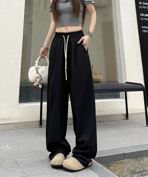 Teem Store（チームストア）の「【春夏新作】ルーズシルエットシンプルイージーパンツ（その他パンツ・レディース・ブルー/アイボリー/ブラック/パープル・M/L）」の8枚目の写真