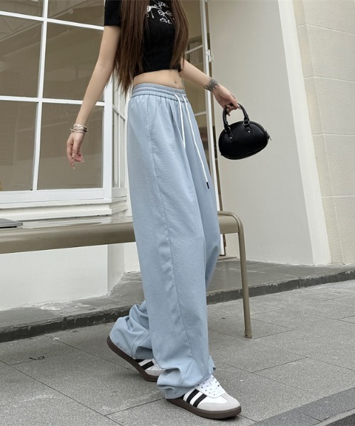 Teem Store（チームストア）の「【春夏新作】ルーズシルエットシンプルイージーパンツ（その他パンツ・レディース・ブルー/アイボリー/ブラック/パープル・M/L）」の13枚目の写真