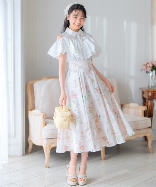 【エスカーダ】☆新品☆定価109,000円☆インポートらしい華やかスカート 高級感 光沢感 ジャガード[品番：AIKW0009549]｜ica（アイカ）の