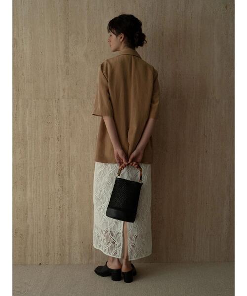 Te chichi CLASSIC（テチチクラシック）の「ウェーブケミカルレースナロースカート（セットアップ可）《2025summer catalog item》（スカート・レディース・オフホワイト・F）」の3枚目の写真